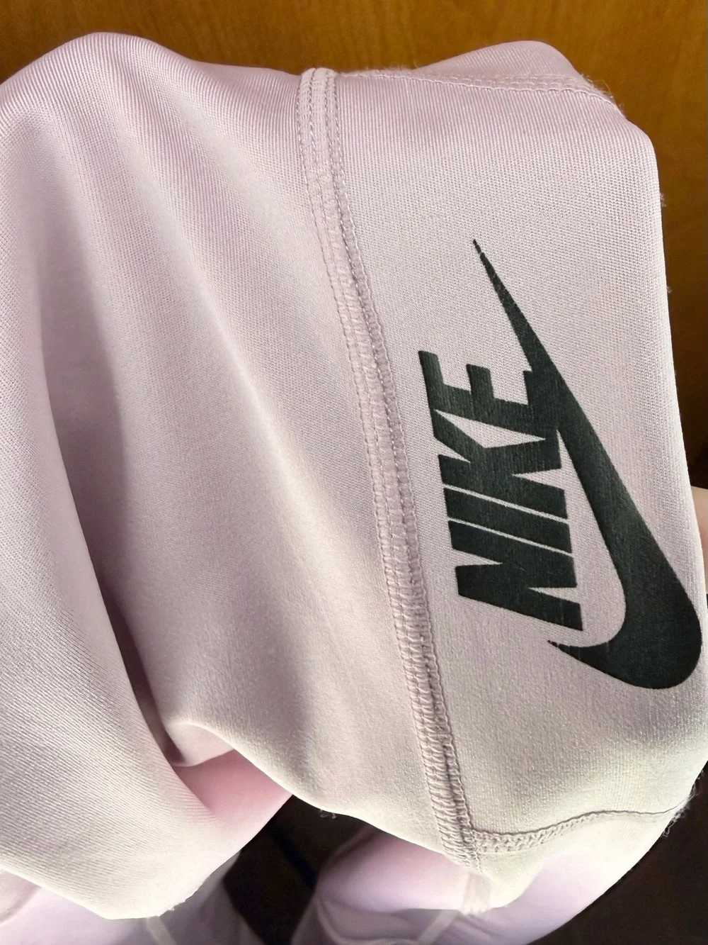 Nike Girls Light Pink Leggings with Side Swoosh